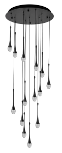 DALMA 14 ROUND BK lampa wisząca 56W LED 3000K czarny