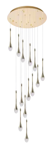 DALMA 14 ROUND GO lampa wisząca 56W LED 3000K złoty