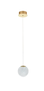 EDEM 1 GO lampa wisząca 4.2W LED 3000K złoty