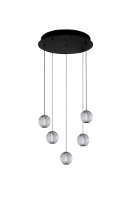 EDEM 5 ROUND BK lampa wisząca 21W LED 3000K czarny