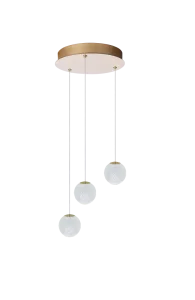 EDEM 3 ROUND GO lampa wisząca 21W LED 3000K złoty