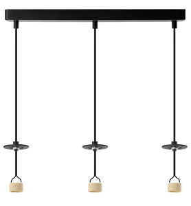 LUCAS BASE 3L TOP GU10 BK 3xGU10 max 50W czarny