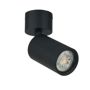 LUCAS RIBBED 9 DOWNLIGHT GU10 BK SET reflektor 1xGU10 max 50W czarny