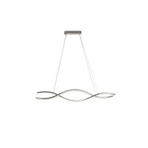 SPARK WAVES PENDANT 120 CCT DIMM CH + REMOTE CONTROL lampa wisząca 68W LED chrom