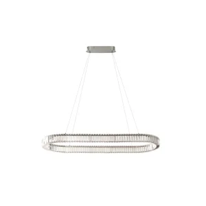 SPARK OVAL PENDANT 120 CCT DIMM CH + REMOTE CONTROL lampa wisząca 71W LED chrom