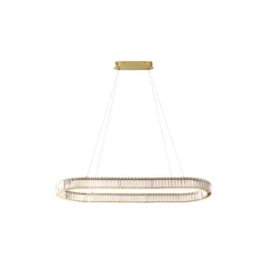 SPARK OVAL PENDANT 120 CCT DIMM GO + REMOTE CONTROL lampa wisząca 71W LED złoty
