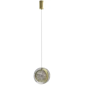 EUFORIA 13 PENDANT 1 GO lampa wisząca 6W LED 3000K złoty