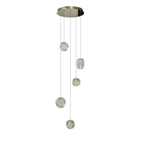 EUFORIA PENDANT ROUND 5 3-STEP DIMM GO lampa wisząca 30W LED 3000K złoty