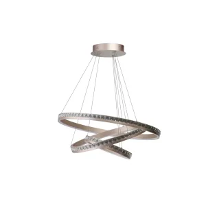 CAMELIA 40+60+80 3-STEP DIMM GO lampa wisząca 108W LED 3000K różowe złoto