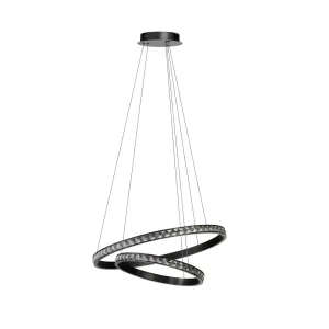 AZALEA 60+40 3-STEP DIMM BK lampa wisząca 41W LED 3000K czarny
