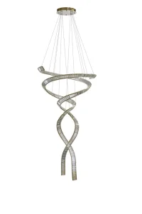SPARK SPIRAL XXL CCT SWITCH DIMM GO lampa wisząca 280W LED złoty