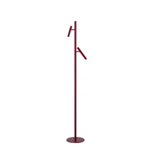 TROST FLOOR 2 DIMM SWITCH RED lampa podłogowa 9 LED 3000K czerwony