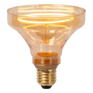 Żarówka LED GO100 - Filament  Ø 10cm 4W E27 2200K szkło amber ściemnialna LUCIDE 49055/04/62