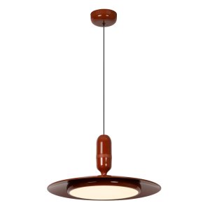 JOSEFINE nowoczesna lampa wisząca ceglasta terracotta  LED 25W 2200K-2700K-3000K DIM LUCIDE 42404/47/55