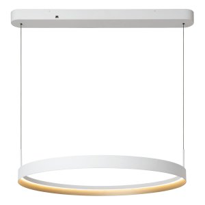 RADIANT lampa wisząca biało-złota ring fi 80cm LED 60W 2200K/2700K/3000K DIM LUCIDE 46421/60/31