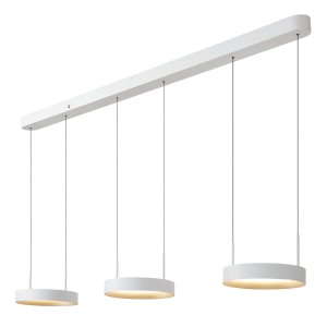 RADIANT lampa wisząca biało-złota ringi fi 30cm LED 3x18,6W 2200K/2700K/3000K DIM LUCIDE 46423/60/31