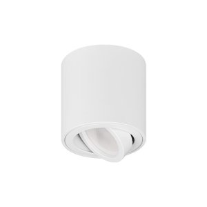 Tuba natynkowa GU10 biała regulowana aluminium