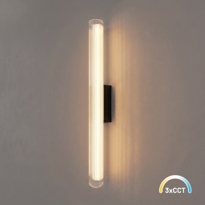 TRIVIA kinkiet linia cylinder z czarną podstawą LED 11W CCT