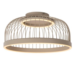 RIXANNE nowoczesna lampa sufitowa beżowa taupe LED 22W 2200K/2700K/3000K 3 stepDIM LUCIDE 62101/20/41