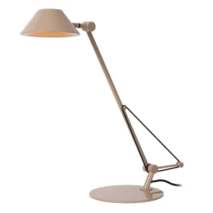 TERRY lampa biurkowa stołowa beżowa taupe regulowana LED 8W 3000K LUCIDE 62605/08/41