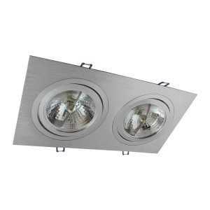 HDL 001/2 AL oprawa podtynkowa prostokątna aluminiowa 2xES111 GU10