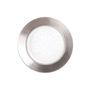 OCZKA OKRĄGŁE GU10 1X5W LED SATYNA
