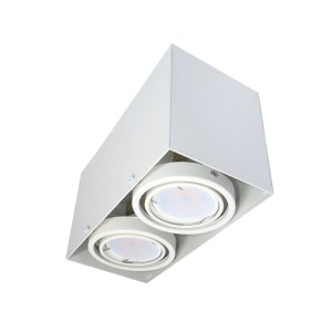 LAMPA SUFITOWA BLOCCO BIAŁA 2x7W GU10 LED