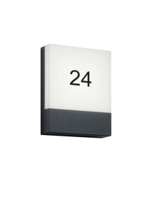 PECOS 227760142 lampa elewacyjna z nr domu LED 6W IP54 antracyt