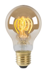 Żarówka LED A60 5W E27 2200K DIM FILAMENT szkło amber ściemnialna