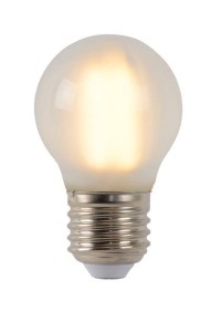 Żarówka LED G45 4W E27 2700K DIM FILAMENT szkło mrożone ściemnialna