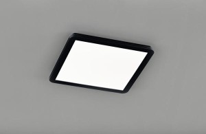 CAMILLUS plafon łazienkowy LED 22W IP44 40cm czarny 3-stopniowe ściemnianie