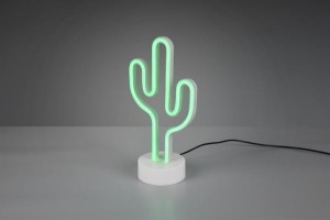 CACTUS lampa stołowa LED 1,5W zielony kaktus USB lub na baterie 3xAA