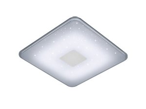 SAMURAI 628613001 kwadratowy plafon LED 21,5W CCt DIM + pilot efekt gwieździstego nieba