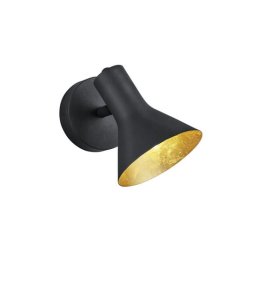 NINA R80161002 kinkiet retro czarno-złoty 1xE14