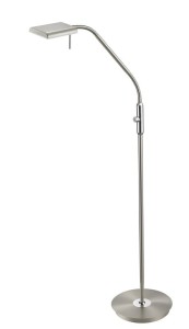 BERGAMO 420910107 lampa podłogowa do czytania nikiel mat LED 12W 3000K ściemnianie dotykowe