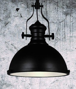 LAMPA WISZĄCA INDUSTRIALNA CZARNA DUŻA ELIGIO W3