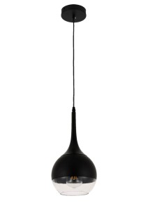 FRUDO lampa wisząca czarna pojedyncza 1xE27