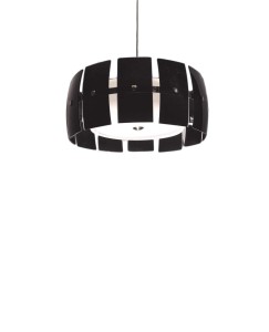 OPTIMATIC W3 nowoczesna lampa wisząca szklana czarna 3xE27