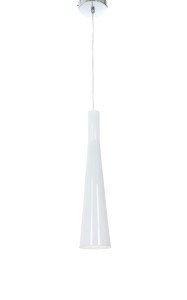 MORRATE GLOSS W1 lampa wisząca długa szklana biała E27