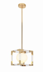 BOSCO W1 nowoczesna złota lampa wisząca glamour 1xE27