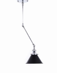 DERI W2 lampa sufitowa na łamanym ramieniu chrom E27