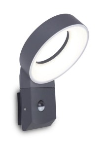 MERIDIAN 5616304118 kinkiet elewacyjny z czujnikiem świecąca obręcz LED 14W 3000K IP54