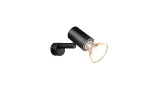 LORENZO 283500132 lampa montowana na lustro reflektorek czarny IP44 1xGU10