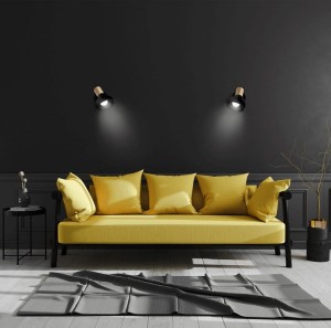 Arezzo kinkiet czarny LP-1420/1W BK