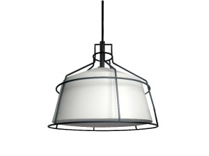Dritto lampa wisząca średnia biała LP-123/1P M WH