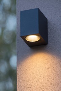 ZARO 69800/01/30 kinkiet elewacyjny kostka 1xGU10 czarny światło w dół