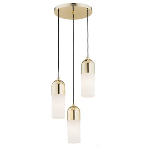 BURGOS lampa wisząca 3 pł. okrągła podsufitka