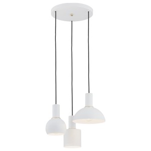 SINES lampa wisząca 3 pł. na okrągłej podsufitce