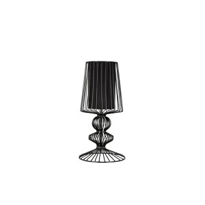 AVEIRO S lampa stołowa druciana niska czarna
