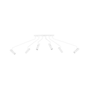 EYE SUPER lampa z regulowanymi ramionami biała 6xGU10 listwa